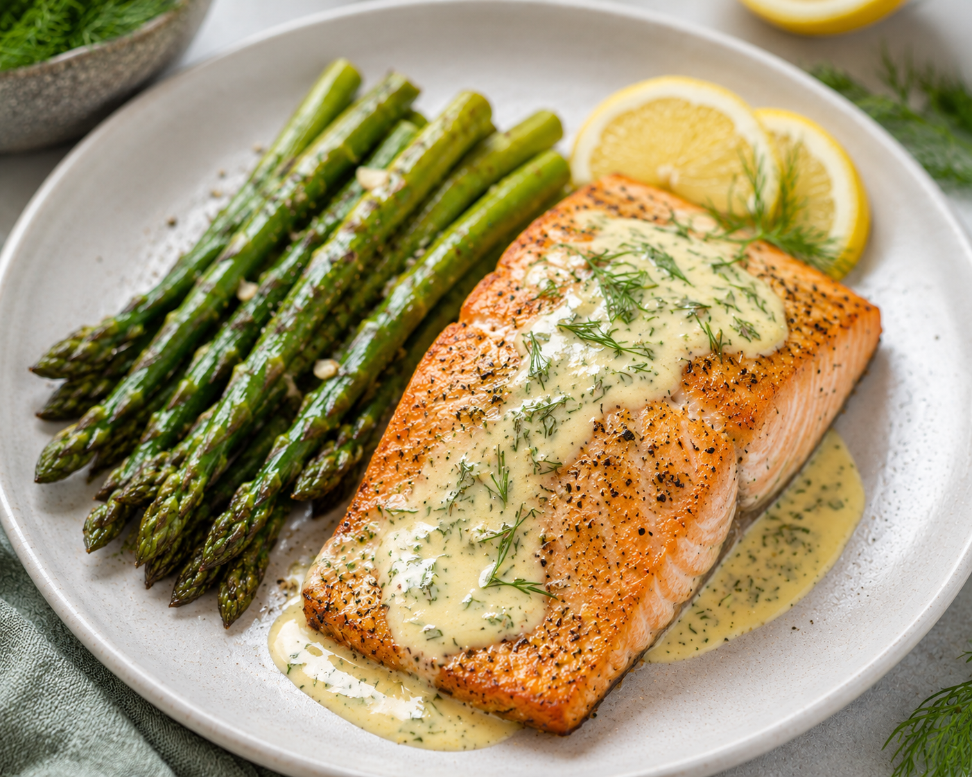 Baked Salmon with Asparagus for Ascites – Zero Added Salt Recipe | Organ Fuel