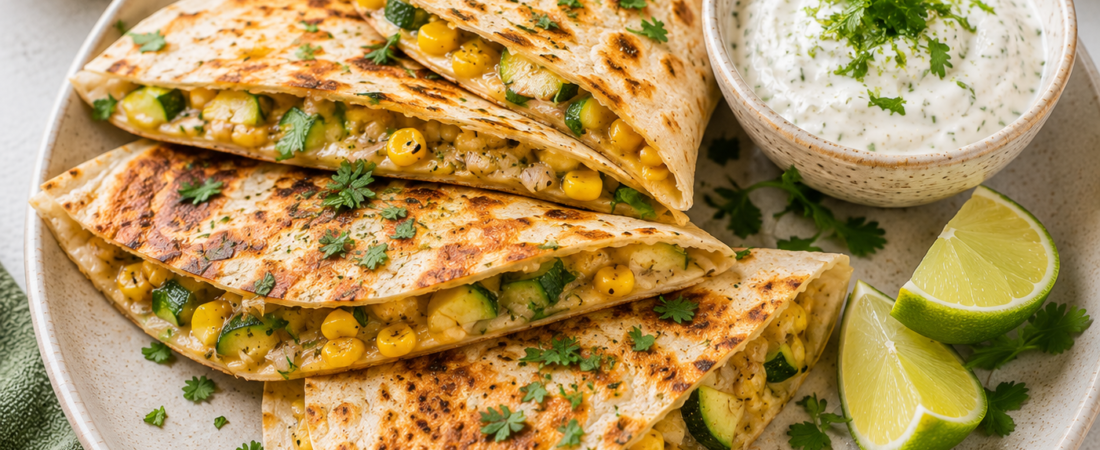 Mexican Corn & Zucchini Quesadillas — Kidney-Friendly Recipe for Chronic Kidney Disease | Organ Fuel