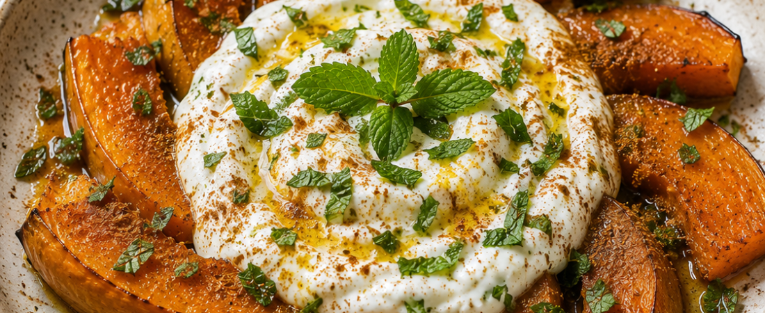 Turkish Baked Pumpkin with Turmeric Yogurt — Colon-Friendly Recipe for Ulcerative Colitis | Organ Fuel