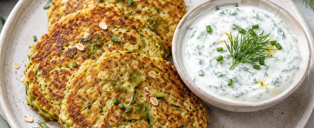 Zucchini Oat Pancakes for Liver Cirrhosis – Low-Sodium Breakfast Recipe | Organ Fuel