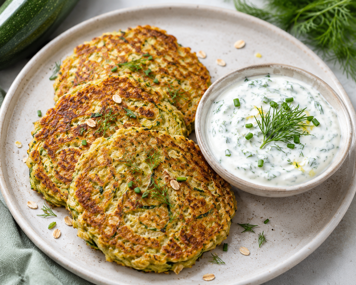 Zucchini Oat Pancakes for Liver Cirrhosis – Low-Sodium Breakfast Recipe | Organ Fuel
