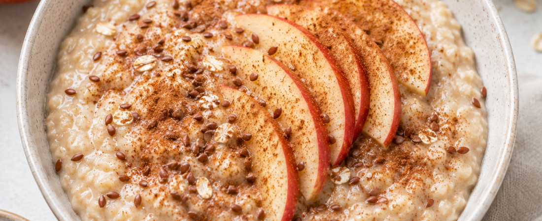 Apple Oat Porridge for Gallstones – Low-Fat High-Fiber Breakfast | Organ Fuel