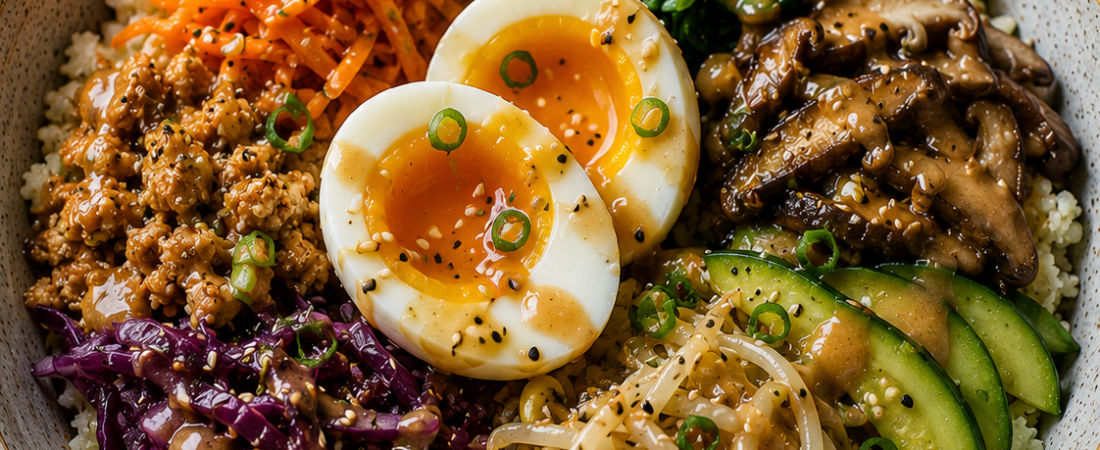 Korean Bibimbap Recipe for Type 2 Diabetes — Low Glycemic Cauliflower Rice | Organ Fuel