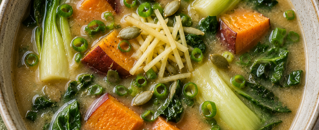 Sweet Potato Miso Soup for Eczema — Skin-Friendly Japanese Recipe | Organ Fuel