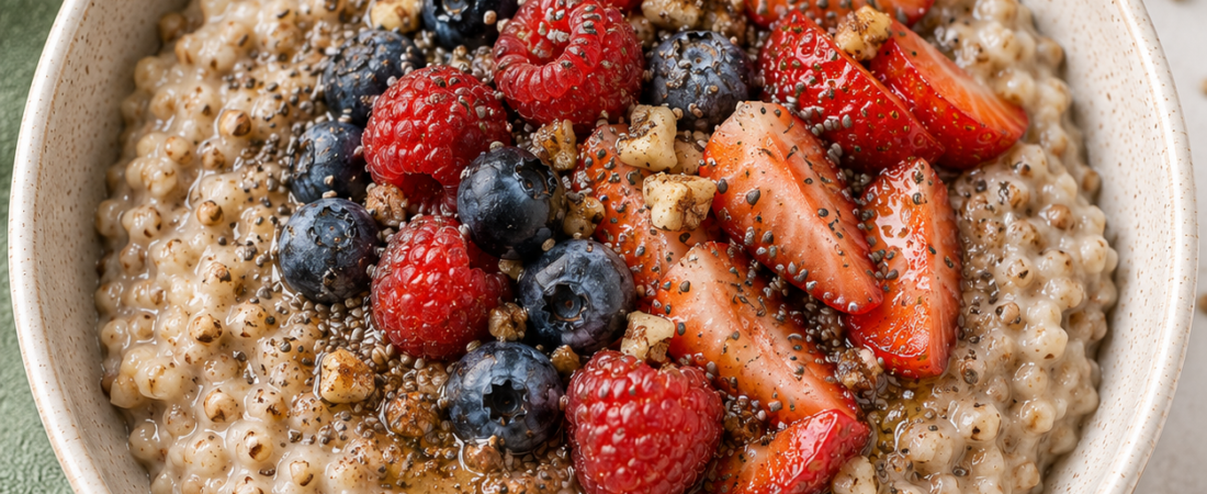 Buckwheat Porridge with Berries for Type 2 Diabetes – Low-GI Breakfast | Organ Fuel